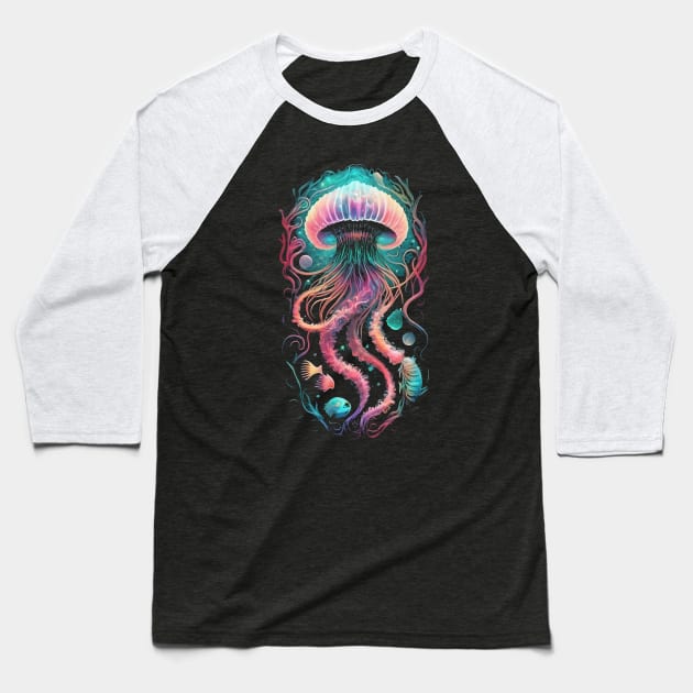 Underwater Symphony Baseball T-Shirt by SimpliPrinter